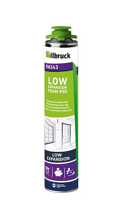 FM343 LOW EXPANSION FOAM 850 nízkoexpanzní pěna 850 s minimálním smrštěním a postexpanzí - illbruck 880ml | Leptech s.r.o.